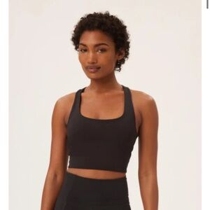 Girlfriend Collective Black Paloma Racerback Sports Bra XS